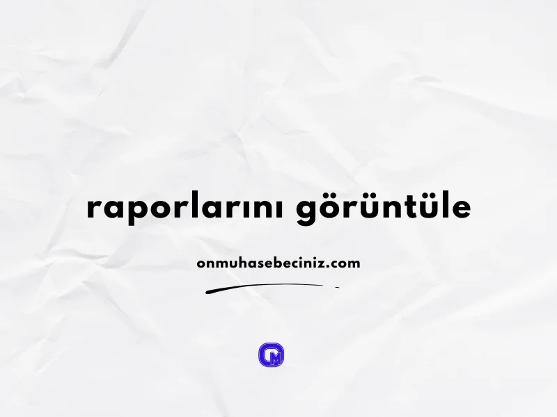 Raporları İnceleyin