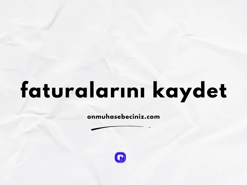 Finansal İşlemlerinizi Kaydedin