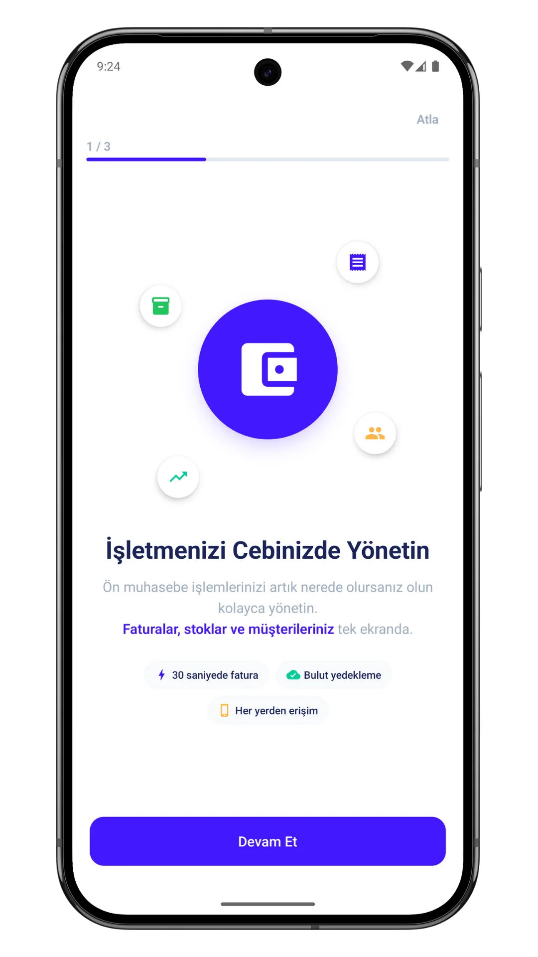 Ücretsiz Ön Muhasebe Programı - mobil ekran görüntüsü